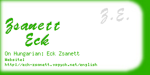 zsanett eck business card